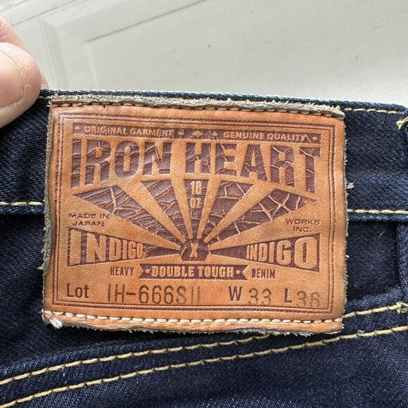 Iron Heart IH-666SII double indigo Japan selvedge denim size 33 - Picture 6 of 10